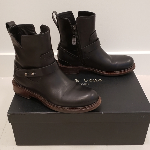 Rag & Bone Ashford New Moto Boots - Picture 4 of 15